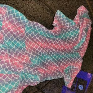 CUTE Girls Mermaid Swimsuit Cover-up with Hoody